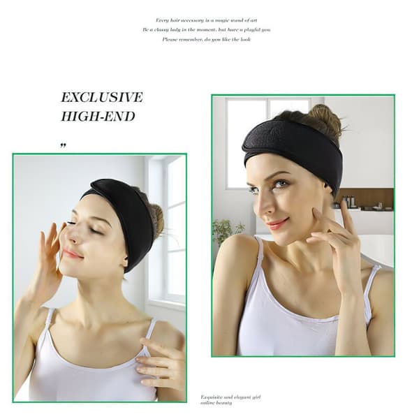 Adjustable Elastic Makeup Hair Band Facial Headband Shower
