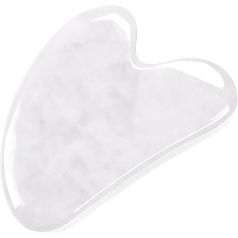 Gua Sha - Ansiktsmassage Sten - Cloudy White Liten