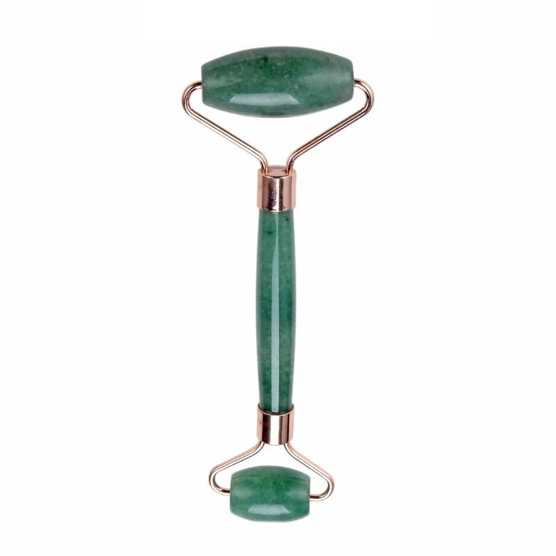 Gua Sha Roller / Facial Massage Roller - Dark Jade Green
