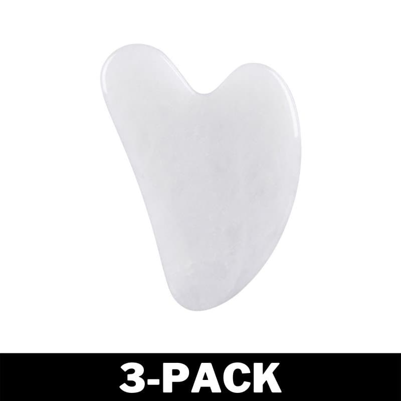 Gua Sha - Skrapmassage för Ansiktet - Cloudy White Liten