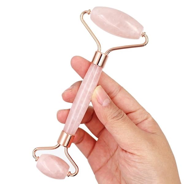 Äkta Gua Sha Mineralsten - Liten Sten + Roller