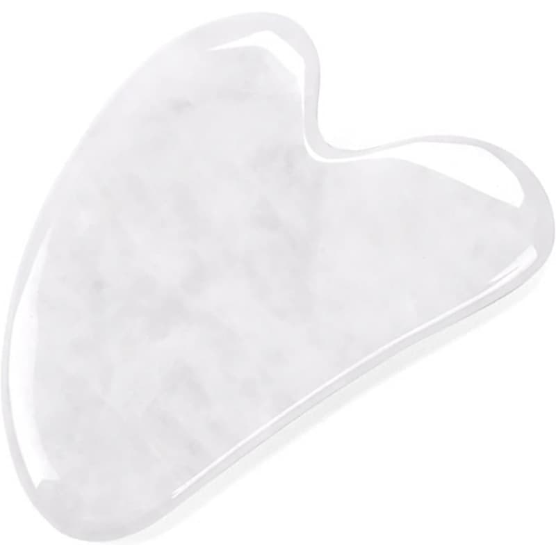 Naturlig Gua Sha Sten - Äkta Mineralsten - Vit Jade Liten
