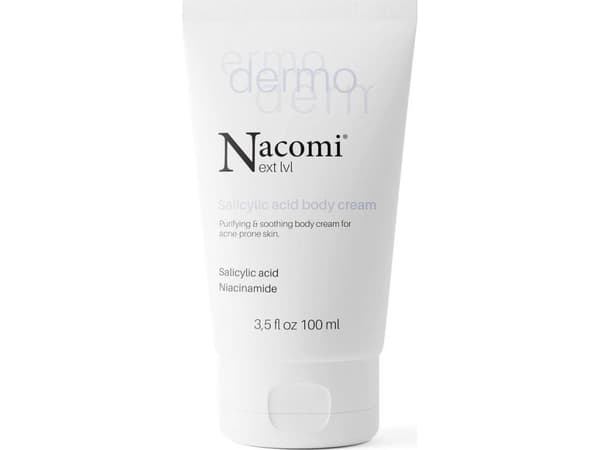 NACOMI_Next Level Dermo puhdistava ja rauhoittava vartalovoide salisyylihapolla ja niasiiniamidilla 100ml