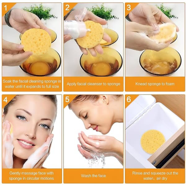 2x Cleaning Sponge Clean Washing Face Skin Care Makeup Remover