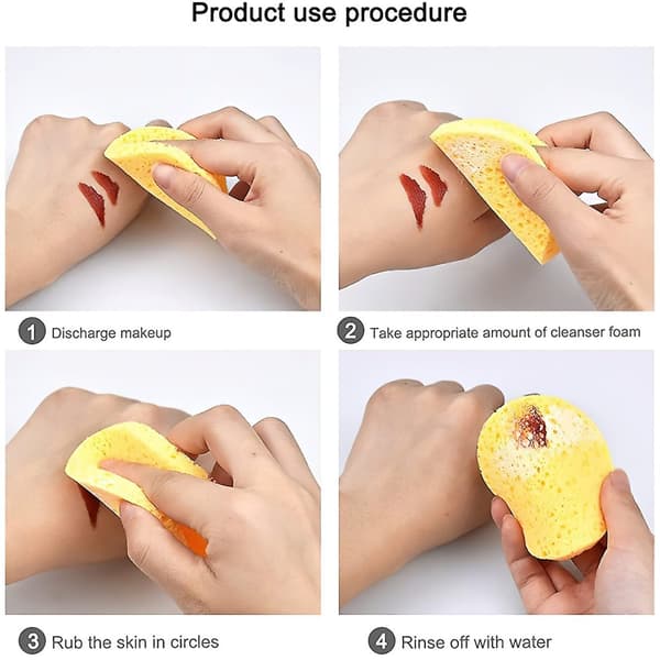 2x Cleaning Sponge Clean Washing Face Skin Care Makeup Remover