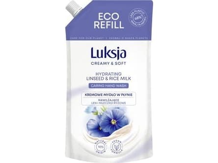 Luxja Creamy &amp; Soft Moisturising Creme Nestesaippua Pellava &amp; Riisimaito 400ml - varastotuote
