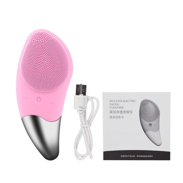 Vibrerende ansigtsrenser i silikone, Rosa