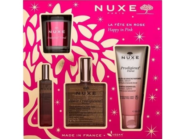 Nuxe Set Nuxe: Prodigieux Floral, Duftlys, 70 g + Prodigieux Floral, Shower Gel, Over The Body, For Alle hudtyper, 70 ml + Prodigieux Floral Le Parfu