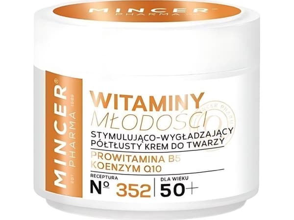 Mincer Mincer Pharma Vitamins of Youth Creme stimulerende og utjevnende halvfett 50+ nr. 352 50ml - 590591