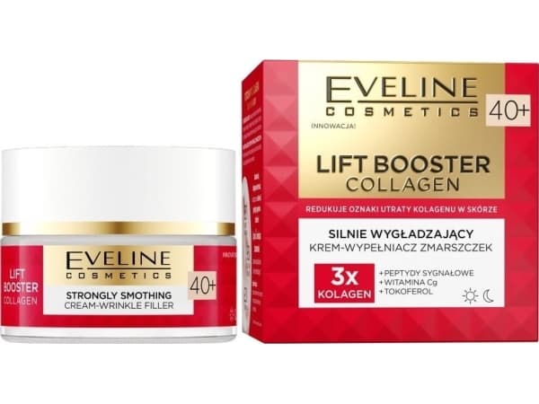 Eveline Cosmetics Lift Booster Kollagen Starkt Utjämnande Creme-Rynkfyllnad 40+ 50Ml