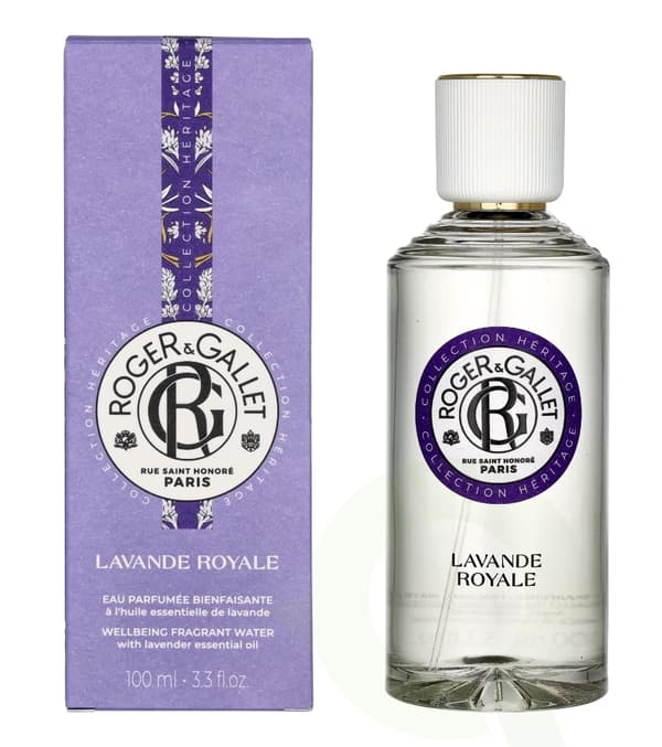 Roger & Gallet Lavande Royale Wellbeing Fragrant Water 100 ml Natural Spray