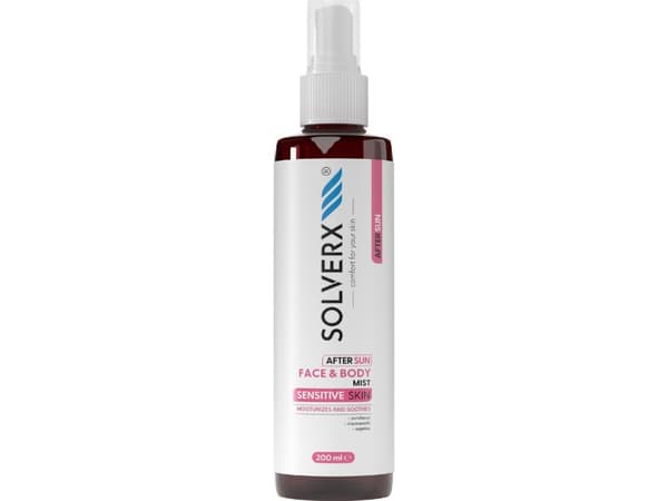 SOLVERX_Sensitive Skin After Sun rauhoittava kasvojen ja vartalon sumu 200ml
