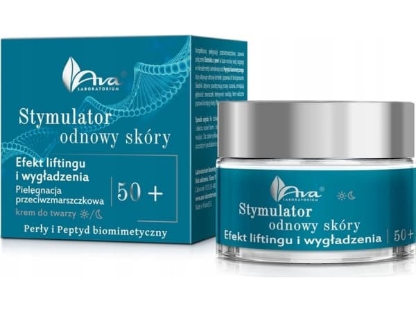 Alkotest AVA LABORATORIUM_Hudfornyelsesstimulator rynkereduksjonseffekt Ansiktskrem for dag og natt 50ml