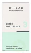 Miniatyrbild 4 av 4: D-Lab Nutricosmetics D-Lab Detox Post-Pilule 3 Capsules 112 piece 56 Jours x 2 Capsules