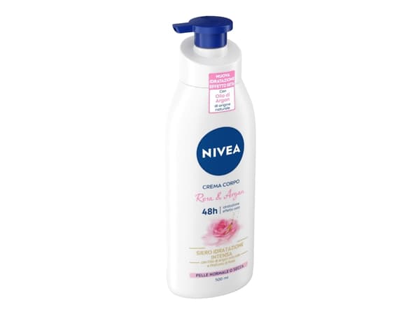 Nivea Body Flu 500 Dos Rosa Argan C12x 98429 New