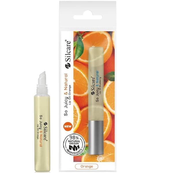 Läpp Olja - Silcare - QUIN - So Juicy & Natural Orange - 10ml