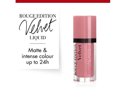 Bourjois Rouge Edition Velvet, Rosa, Don’t Pink Of It !, 1 färger, Färgande, Unisex, Matt