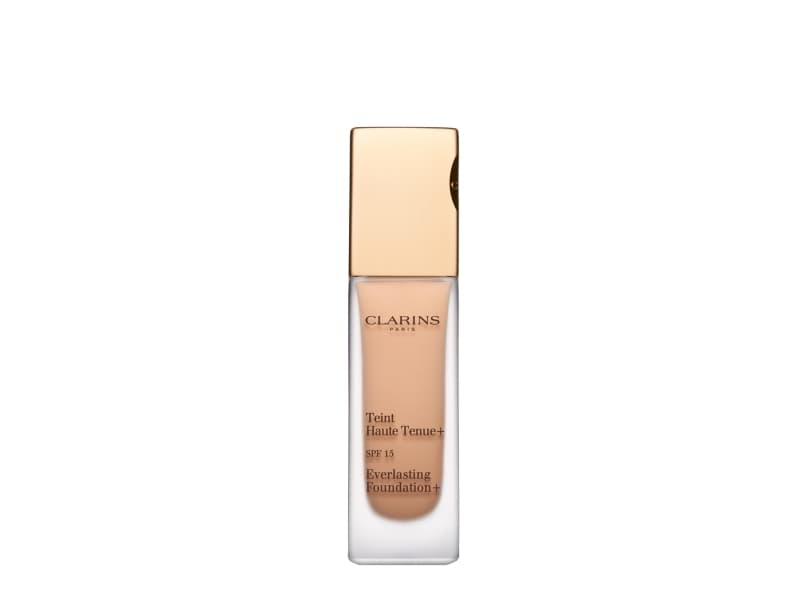Clarins Everlasting Foundation + SPF 15, Pumpflaska, Amber, Universal, Motverkar svarta fläckar, Mattgörande, Fuktgivande, Skyddande, Matt, Kvinna