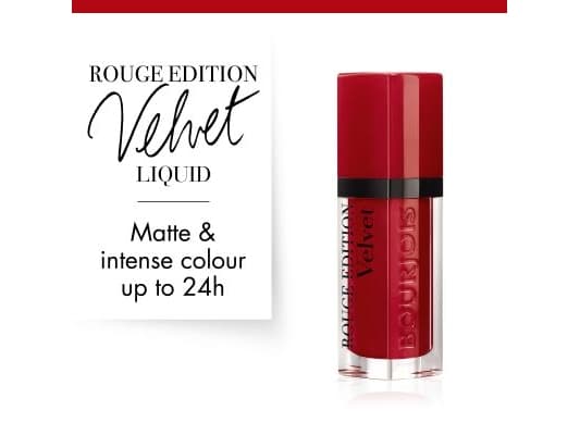 BOURJOIS Rouge Edition Velvet Mat lipstick 15 Red-Volution 7 7ml