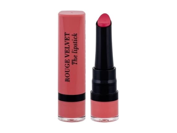 Bourjois Rouge Velvet The Lipstick Bullet Lipstick 2 Flaming'rose Pinks, 2.4g