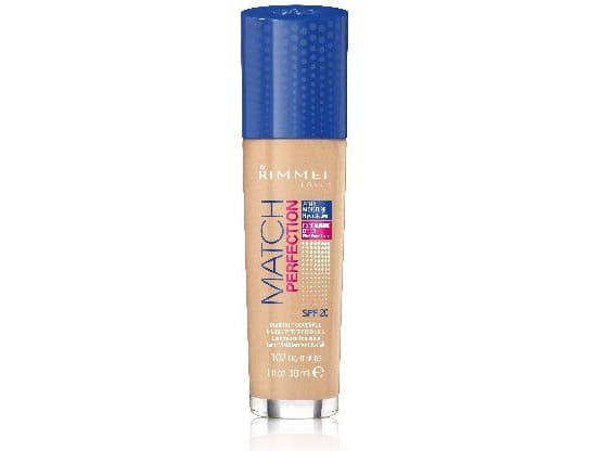 Rimmel London Match Perfection Foundation, SPF 20, 102 Light Nude 30ml