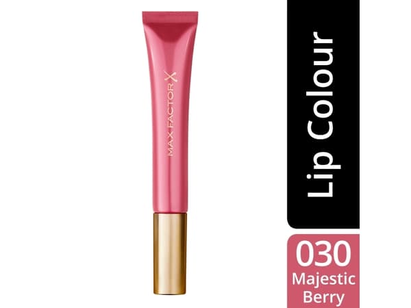 Max Factor Colour Elixir Lip Cushion Gloss with Mineral Oil and Vitamin E, Majesty Berry, 9 ml