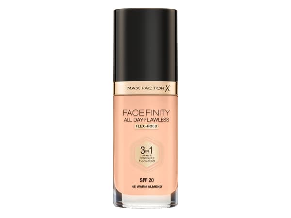 Max Factor Facefinity All Day Flawless 3 in 1 Liquid Foundation, 045 Warm Almond , 30 ml