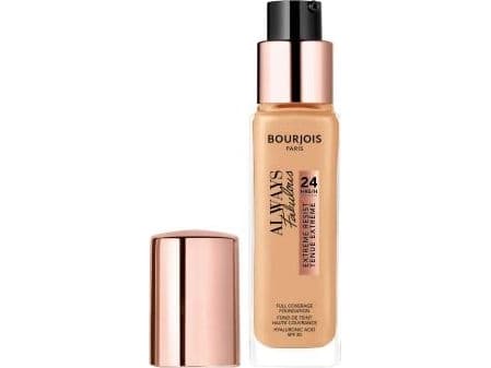 Bourjois Always fabulous 24hrs foundation, CYCLOPENTASILOXANE, AQUA/WATER/EAU, BUTYLENE GLYCOL, TALC, CETYL PEG/PPG-10/1 DIMETHICONE,..., Hidratación