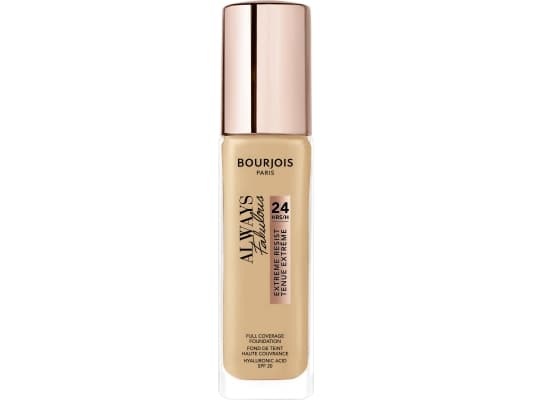 Bourjois Always fabulous 24hrs foundation, CYCLOPENTASILOXANE, AQUA/WATER/EAU, BUTYLENE GLYCOL, TALC, CETYL PEG/PPG-10/1 DIMETHICONE,..., Hidratación