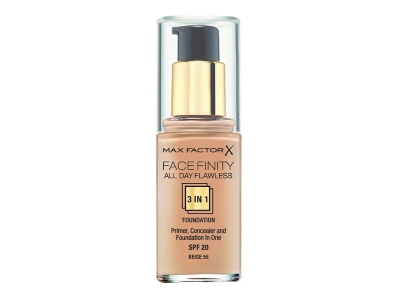 Max Factor Facefinity All Day Flawless 3 in 1 - Primer/concealer/foundation - beige (55) - SPF 20 - 30 ml