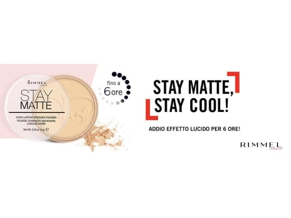 Rimmel Stay Matte Pressed Powder, Cashmere, Krukke, Komprimert Pulver, Matte, 14 g, Kvinner