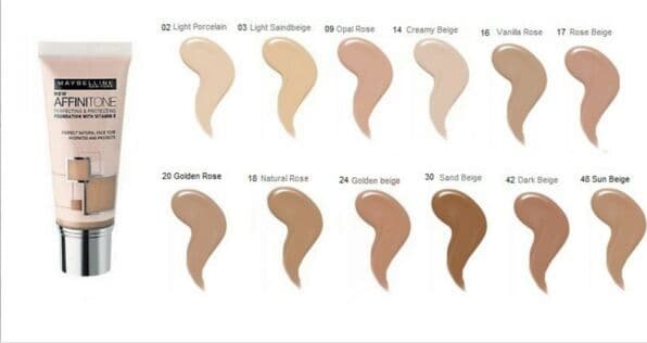 Maybelline Affinitone Unifying Foundation Cream (02 Light Porcelain) 30 ml