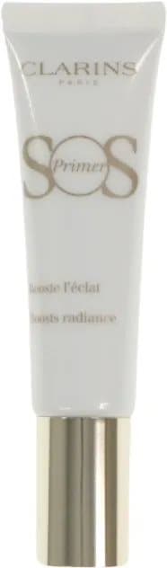 Clarins SOS Primer, Universell, 30 ml, Kremhvit, Rør, Lysnende, Radiant (skinnende)