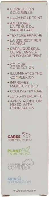 Clarins SOS Primer, Universell, 30 ml, Kremhvit, Rør, Lysnende, Radiant (skinnende)