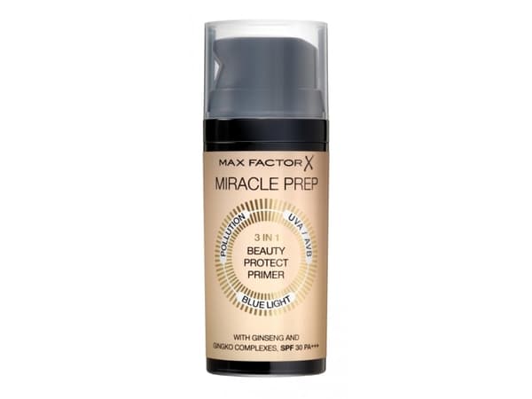 Max Factor Miracle Prep Beauty Protect SPF30 PA+++, Alle hudtyper, Priming, Beskyttelse, Radiant (skinnende), Pumpe flaske, Væske, PA+++