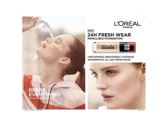 L'Oréal Paris Make-Up Designer Ineutralfaillible Founeutraldationeutral 145 BeigeRose/Ros, pumppupullo, nestemäinen, Beige, Rose Beige, Medium, Cool