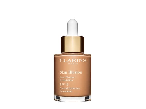 CLARINS SKIN ILLUSION NATURAL HYDRATING FOUNDATION SPF 15 108.5W Cashew 30ML