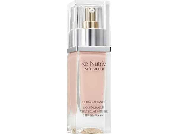 Estée Lauder Re-Nutriv Ultra Radiance Liquid Makeup SPF 20, pumppupullo, nestemäinen, 1C1, Cool Bone, kevyt, viileä, viileä