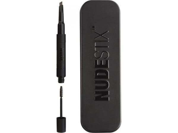 Nudestix NUDESTIX_Eyebrow Stylus 2in1 kulmakarvojen kiinnityskynä Ruskea 0.2g + 2.4ml