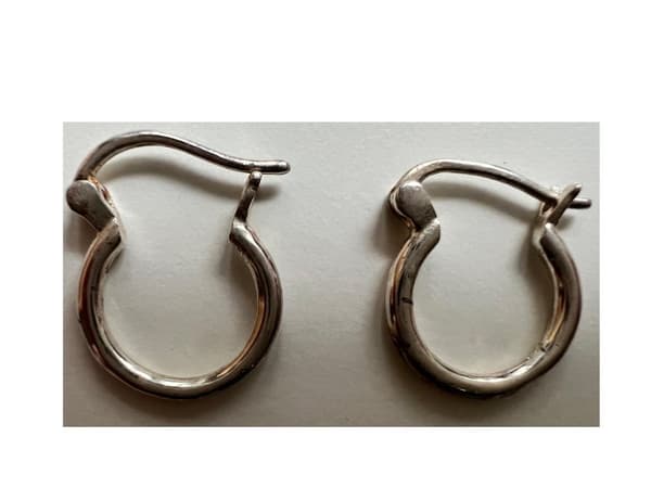 15 mm Creoler Örhängen i Äkta Silver