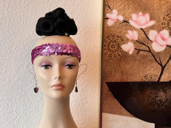 Äkta Silverörhängen med Purple Red Zirkoner