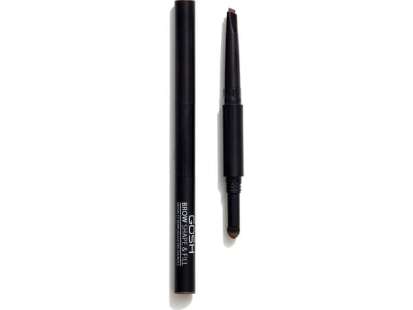 Gosh Gosh, Shape & Fill, Double, Eyebrow Cream Pencil, 001, Brown, 0.5 g For Women