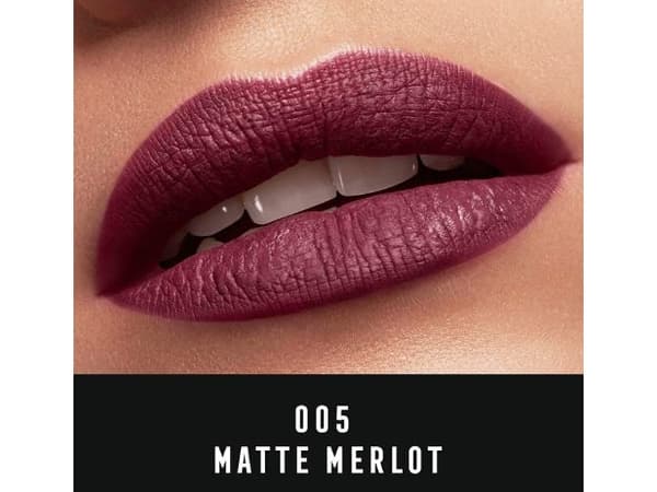 Max Factor Lipfinity Velvet Matte Lipstick 005 Matte Merlot 4 ml
