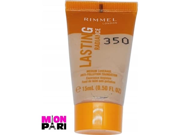 Rimmel London Rimmel London, Lasting Radiance, Natural Medium Coverage, Liquid Foundation, 350, Honey, SPF 25, 30 ml For Women