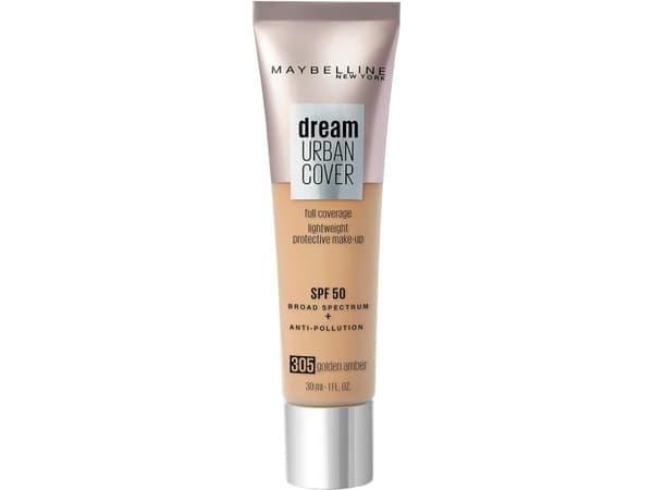 Maybelline Dream Urban Cover Full Coverage Lightweight Protective Make-up SPF50 305 Golden Amber 30 ml
