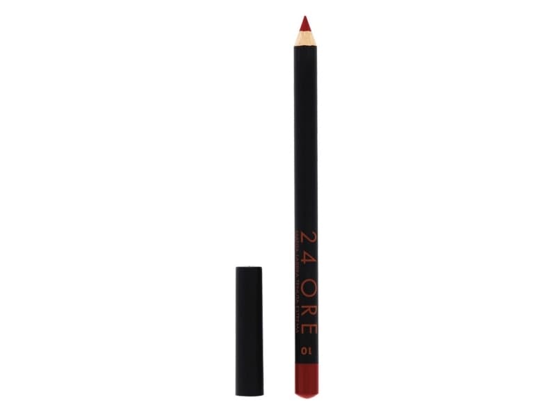 Deborah Milano 24ore Lip Pencil, Röd, Red, Mjukgörande, Kvinna, IL050417C INGREDIENTS: OCTYLDODECYL STEAROYL STEARATE, C10-18 TRIGLYCERIDES, MICA, CO