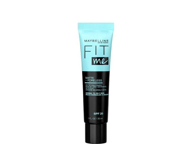 Maybelline Primer Fit Me Matt & Poreless, Alla hudtyper, Mattgörande, Minskar porer, Utjämnande, Matt, Vit, Rör, Gräddvit