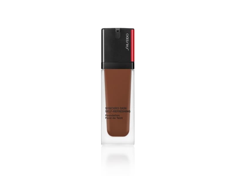 Shiseido Synchro Skin Self-Refreshing Foundation, Pumpflaska, Vätska, Brun och beige, Jasper, Alla hudtyper, Fuktgivande, Uppfriskande