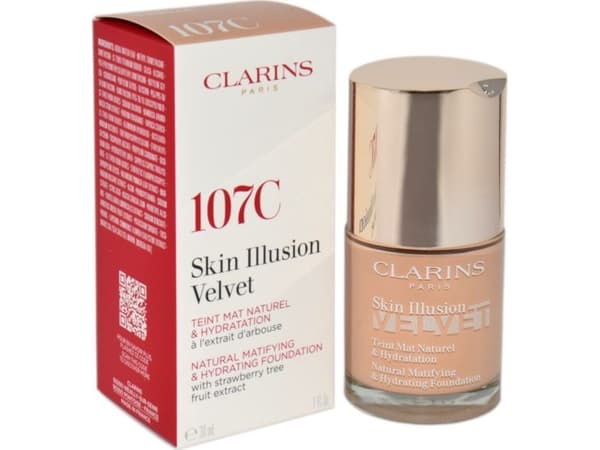 CLARINS SKIN ILLUSION VELVET FOUNDATION 107C 30ML