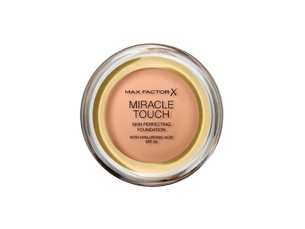 Max Factor Miracle Touch, Burk, Kräm, Beige, Sand, Medium, Ger lyster, Fuktgivande, Utjämnande